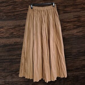 Duo-Designs Tan Maxi Skirt With Studs